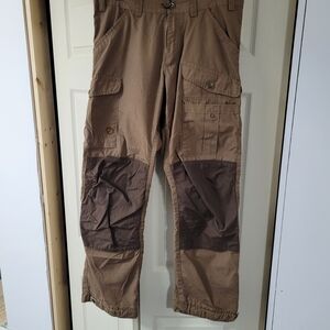 Fjallraven Men's Cargo Pants in Tan and Brown